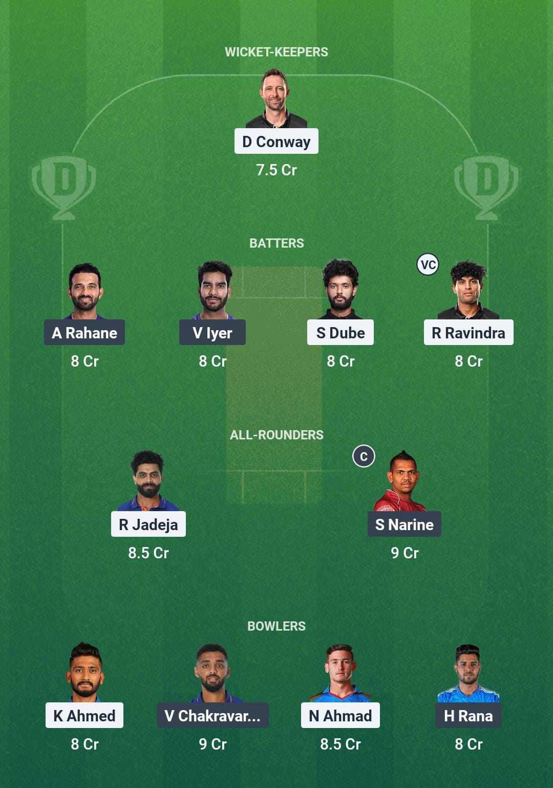 CHE vs KKR Dream11 Prediction Today Match 25 Playing XI IPL 2025 Small League Team