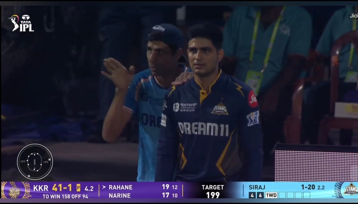 ashish nehra and shubman gill between overs for gujarat titans