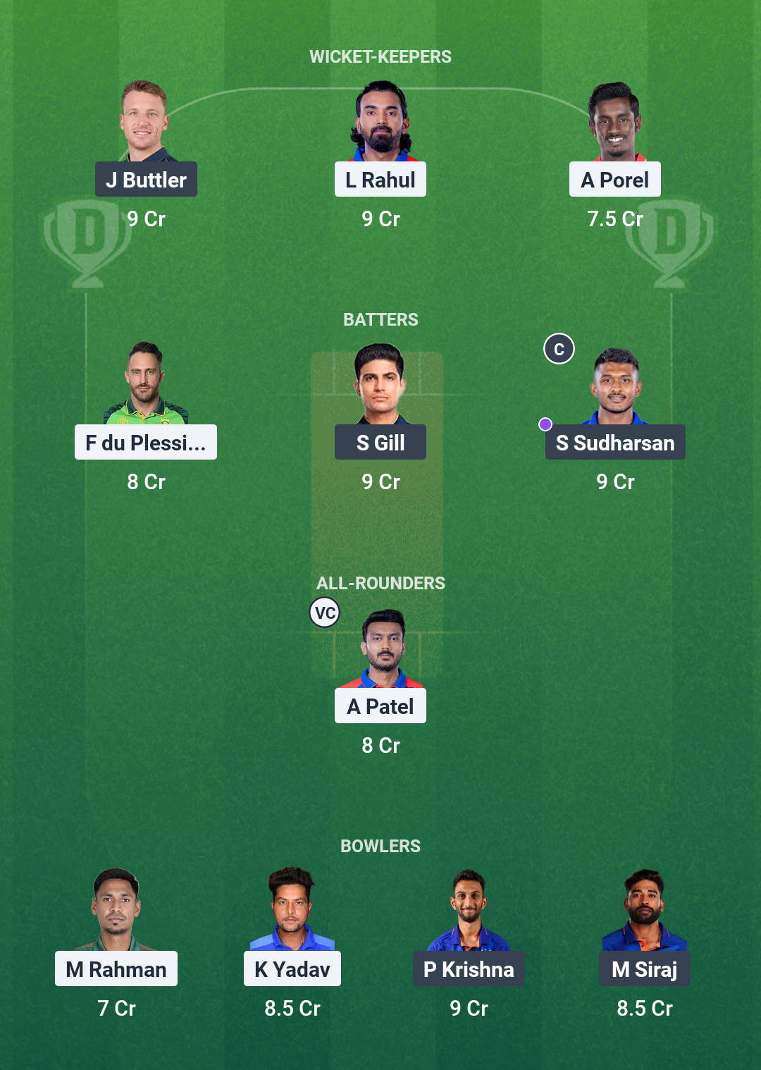 DC vs GT Dream11 Prediction Today Match 60 Playing XI IPL 2025 Small League Team