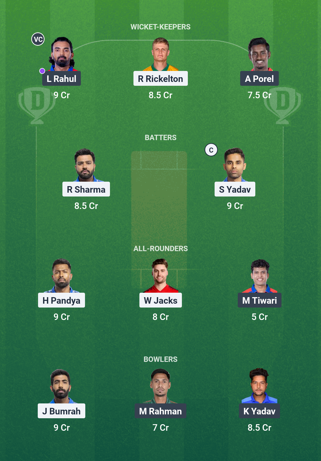 MI vs DC Dream11 Prediction Today Match 63 Playing XI IPL 2025 Small League Team