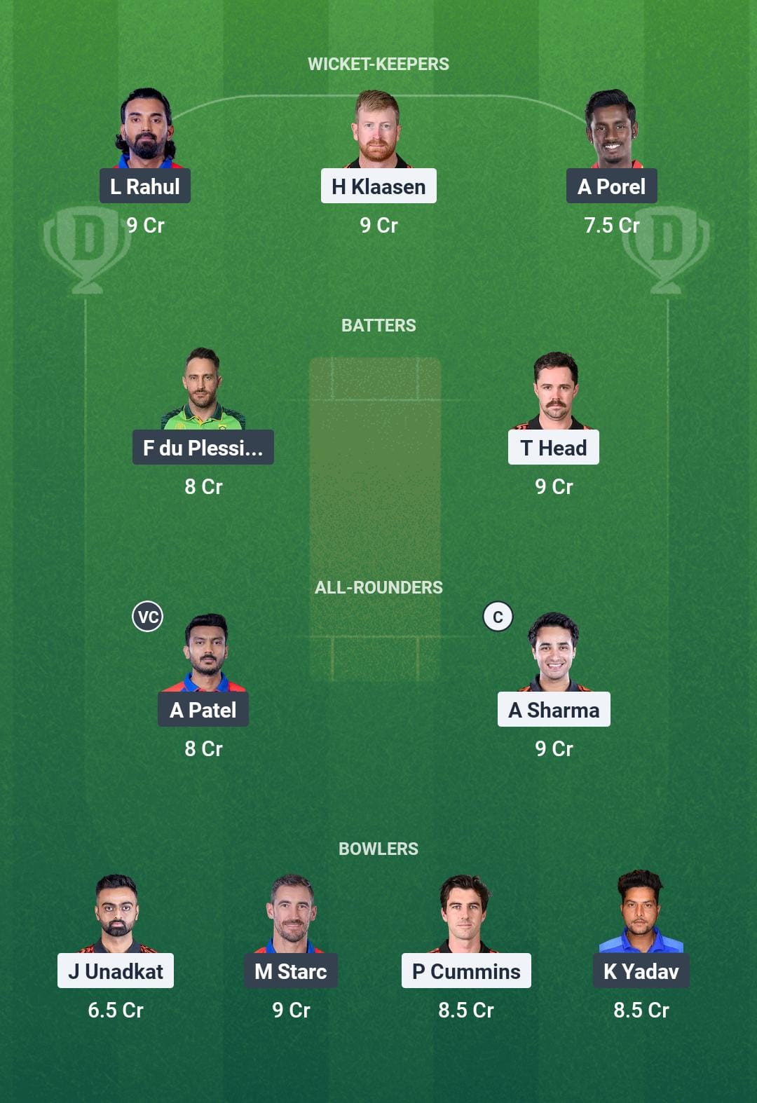 SRH vs DC Dream11 Prediction Today Match 55 Playing XI IPL 2025 Small League Team