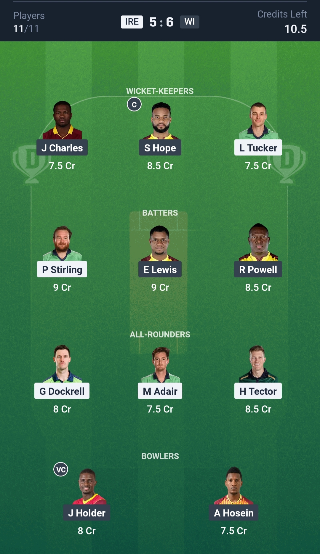IRE vs WI Dream11 Prediction Today 2nd T20I Playing XI Small League Team