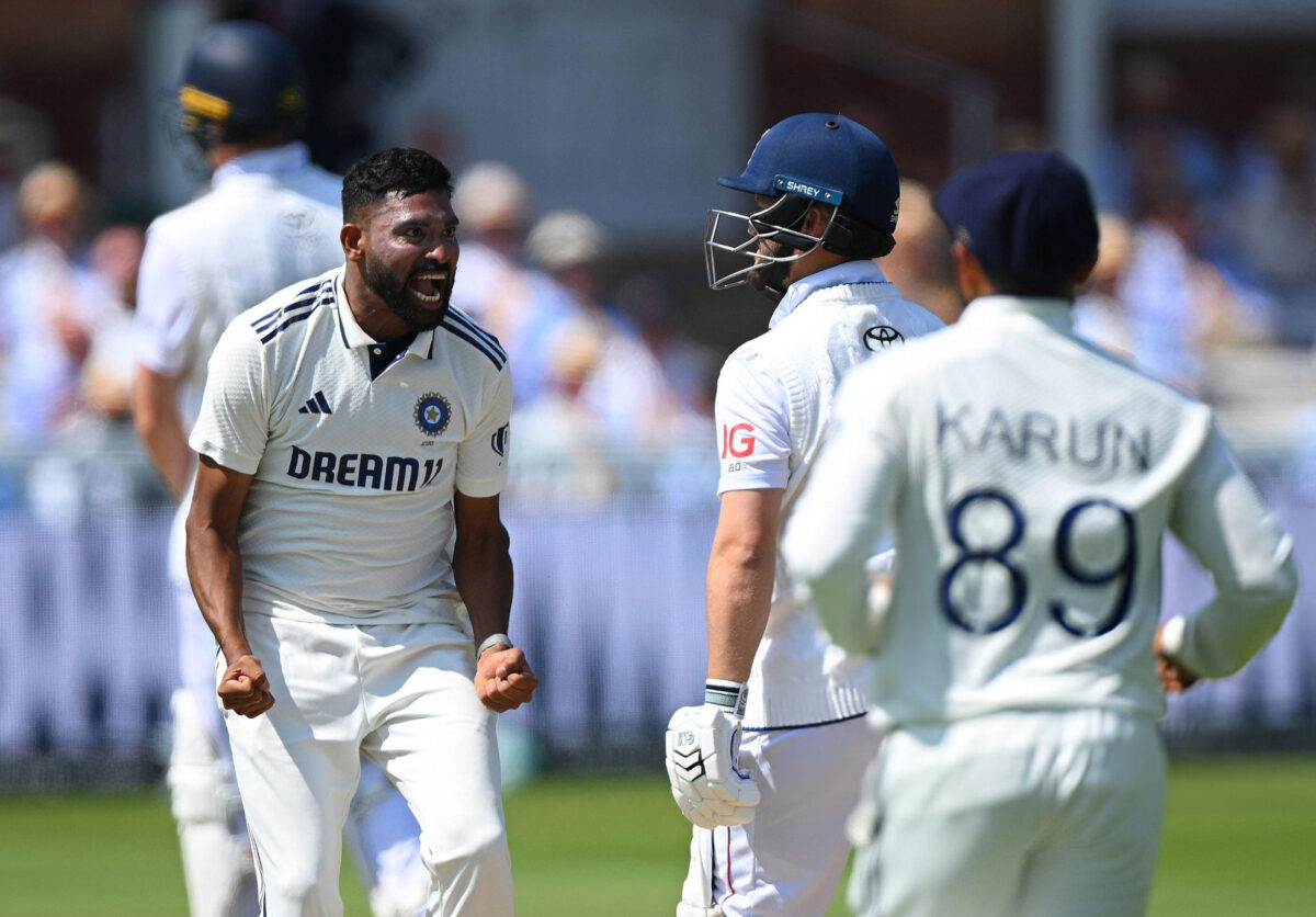 Mohammed Siraj celebrated aggressively after dismissing Ben Duckett.