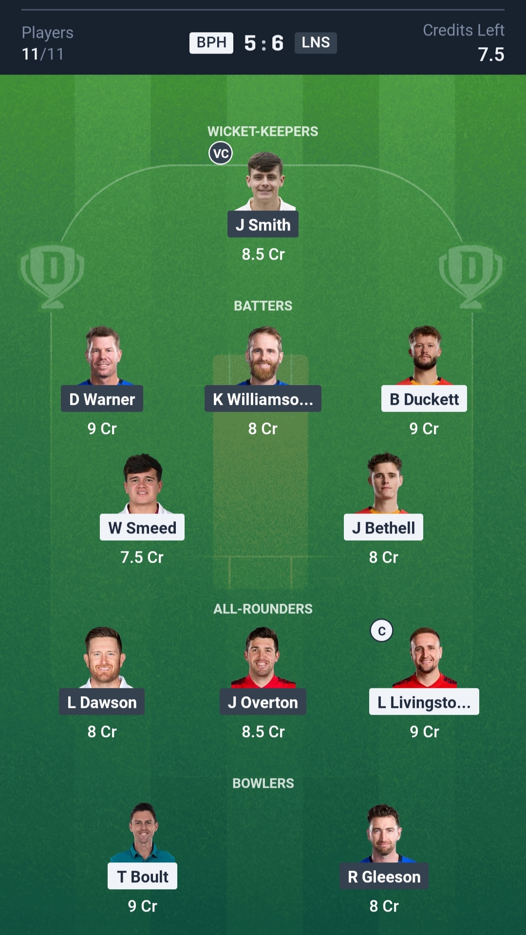 BPH vs LNS Dream11 Prediction Today The Hundred 2025 Match 18 Playing XI Small League Team
