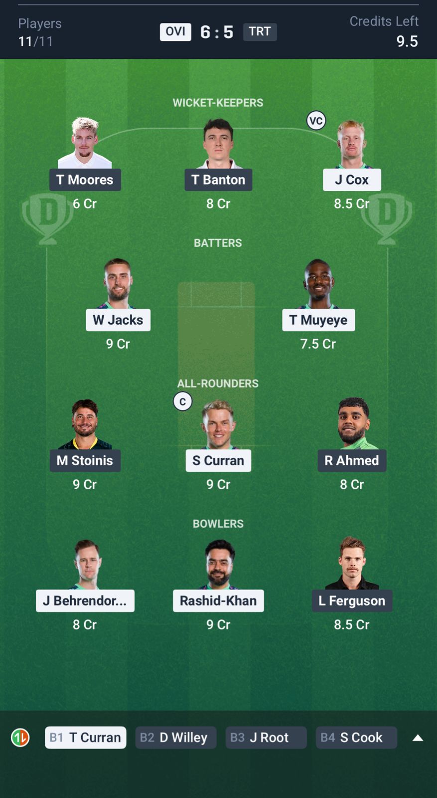 OVI vs TRT Dream11 Prediction The Hundred 2025 Match 23