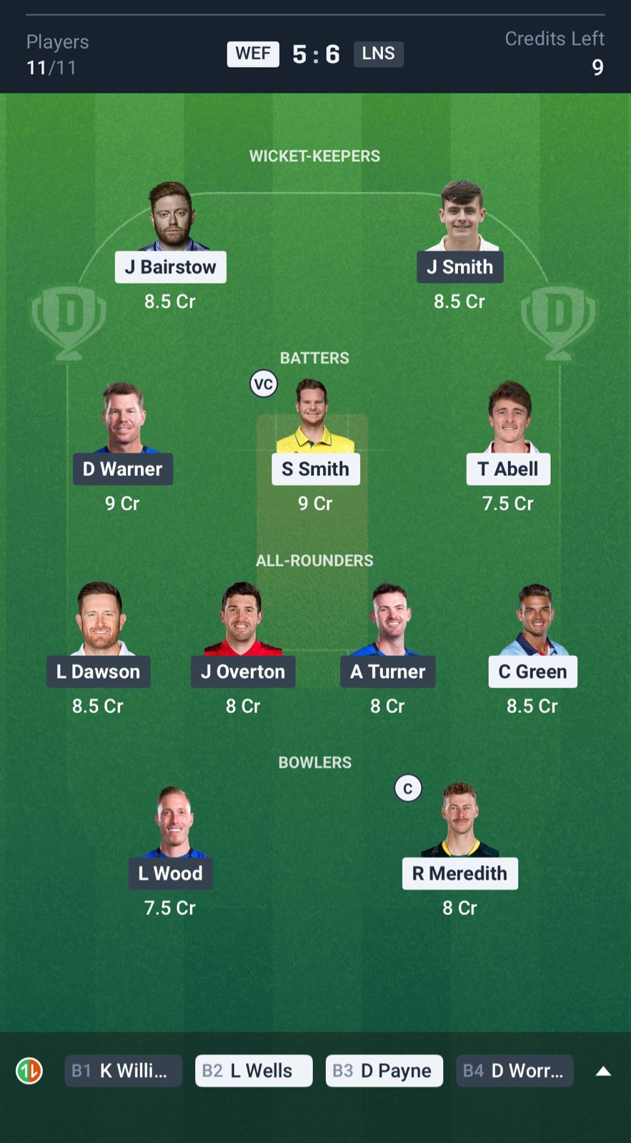 WEF vs LNS Dream11 Prediction Today The Hundred 2025 Match 6