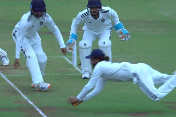 Rajat Patidar Shows Sharp Reflexes To Grab a Stunning Catch off Reflection During Duleep Trophy 2025 Final [WATCH]