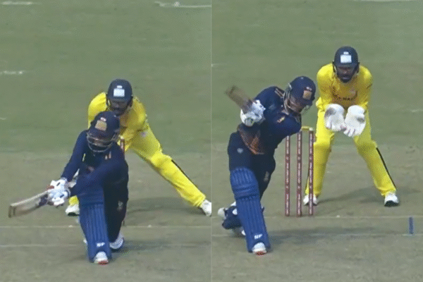 Priyansh Arya Takes Varun Chakaravarthy To the Cleaners With 19-run Over in SMAT 2025 [WATCH]