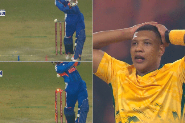 Lucky escape for Jitesh Sharma after bails light up but don't dislodge in IND vs SA 2nd T20I [WATCH]